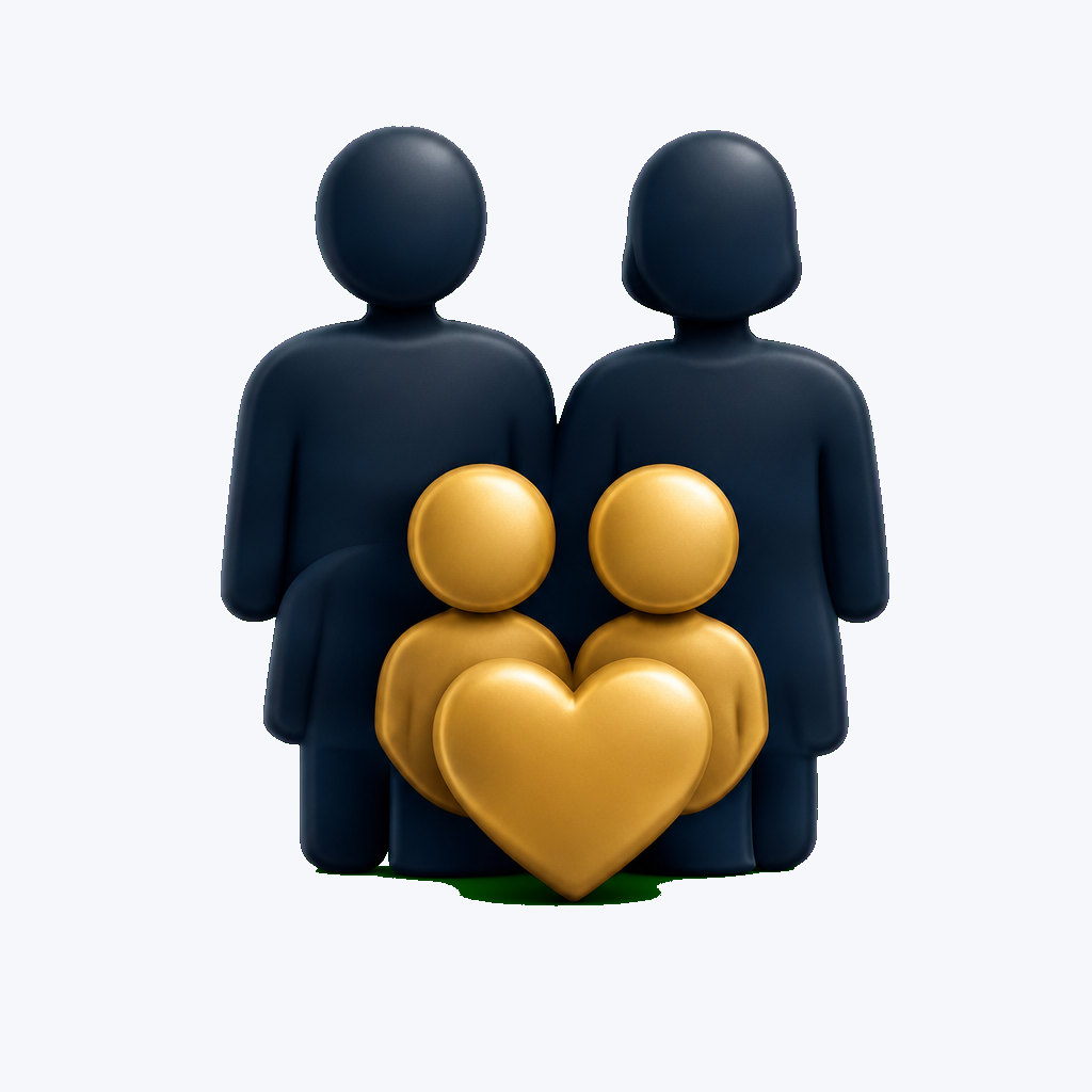 Family with a heart